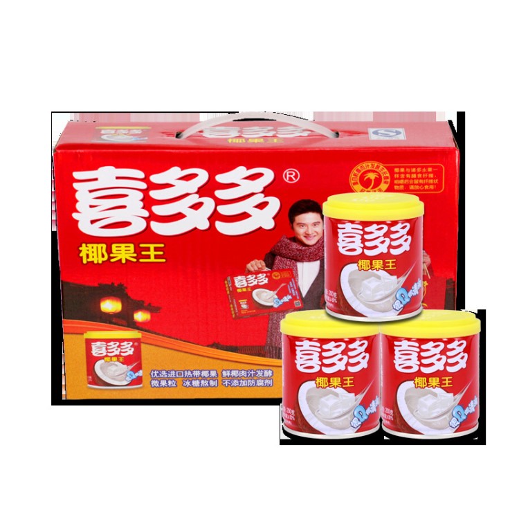 喜多多椰果200g*12罐甜品原料 整箱批發(fā) 夏季飲品