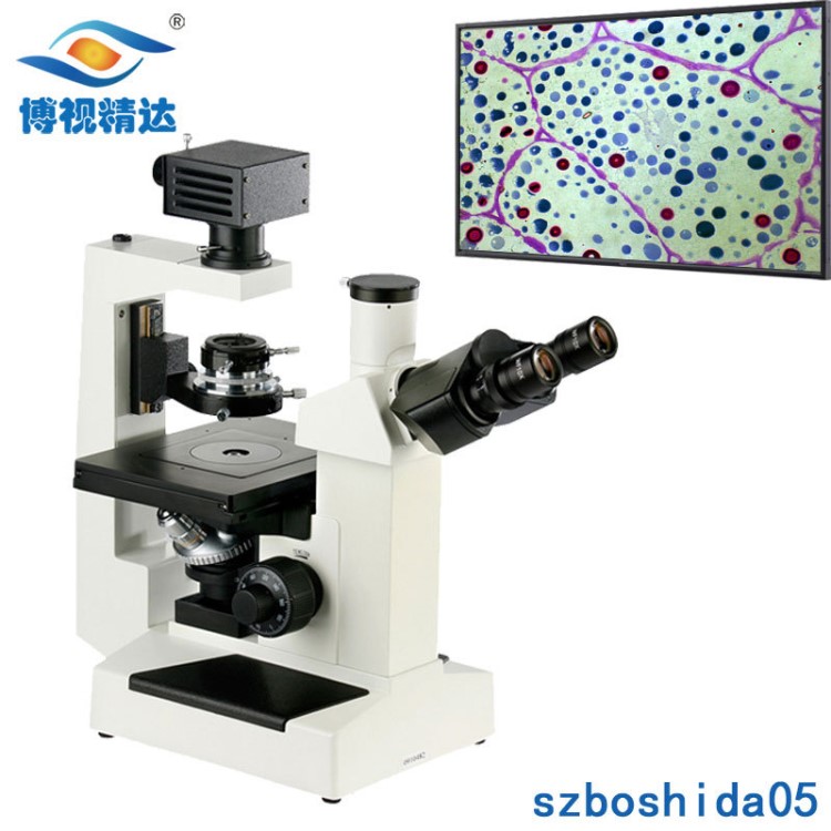 電子顯微鏡廠家直銷三目倒置生物顯微鏡拍照帶測(cè)量多功能終生維護(hù)