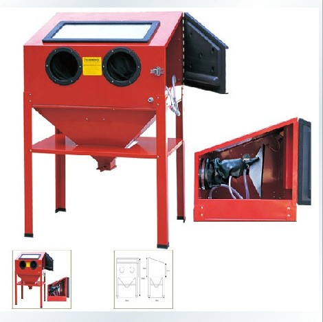 220L箱式除銹除油干式噴砂機(jī)設(shè)備  小型噴砂機(jī)