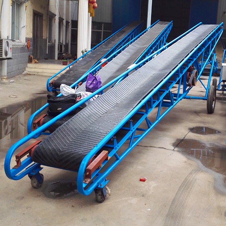 粮食输送装车设备小麦玉米装车专用输送带移动式皮带输送机