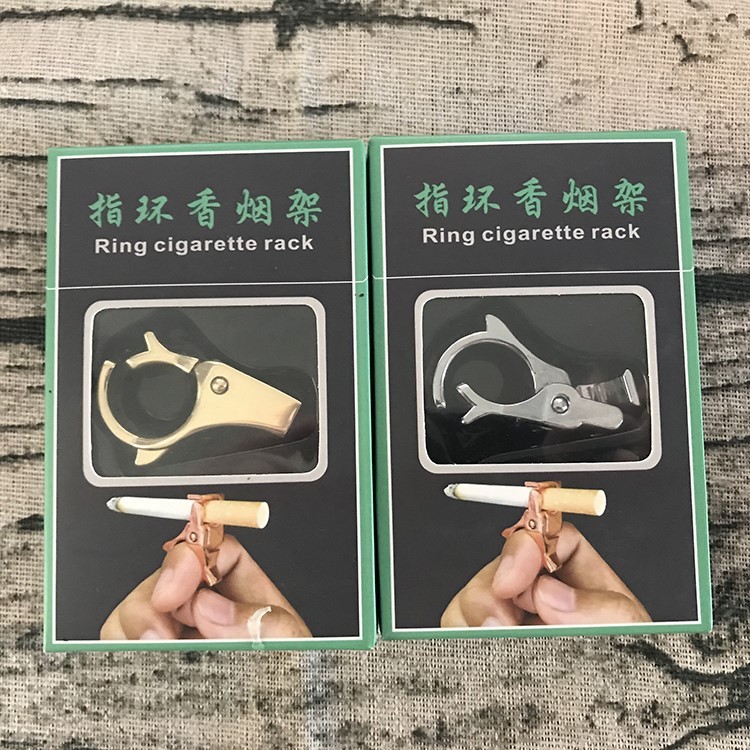 新款吸煙抽煙夾煙器男防止手指熏黃戒指煙托指間指環指間煙架