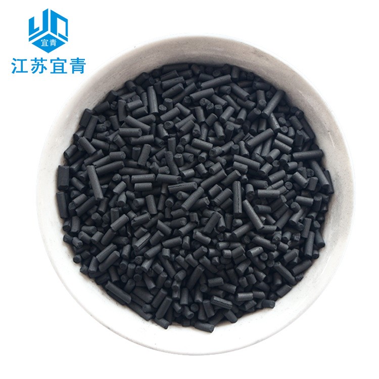 供應有機氣體處理 煤質柱狀活性炭碘吸附值800 烤漆房有機廢氣