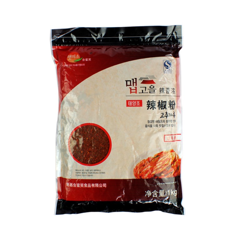 含蜜笑辣椒粉1kg/袋*12袋/件 青陽辣椒面 青陽辣椒片韓國辣椒面