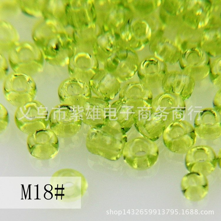 DIY串珠材料 2mm 3mm 4mm十字绣珠子 透明米珠批发 450g/包