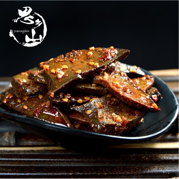 湖南特產(chǎn)思鄉(xiāng)山香辣豬肝100g豬肉制品特色傳統(tǒng)風(fēng)味麻辣零食小吃