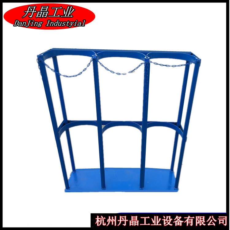 廠家批發三瓶固定架金屬鋼管液化氣鋼瓶架氣瓶架  氧氣瓶架定制