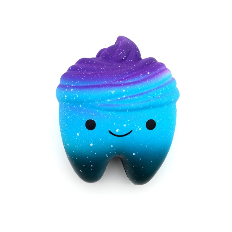 智嘉 pu squishies 星空牙齿 慢回弹玩具squishy 解压玩具