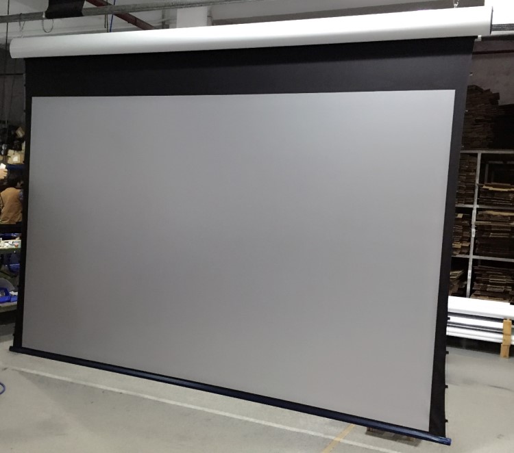 舞台幕布135英寸精品电动拉线投影幕柔性高清防潮幕布
