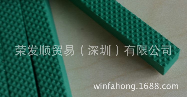 供應(yīng)模切材料 60度綠色表面波紋刀版彈墊 海綿膠條