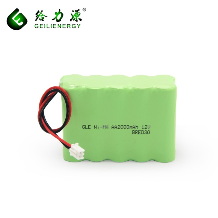 工廠定制 AA NI-MH 鎳氫12V2000mah 電池組