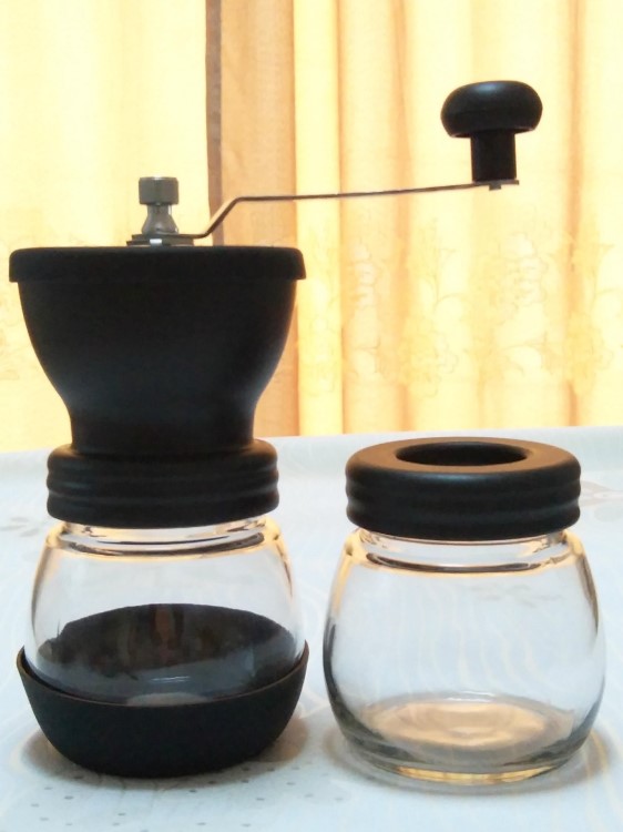 可水洗手搖磨豆機 咖啡研磨機 家用磨咖啡豆 陶瓷機芯贈罐