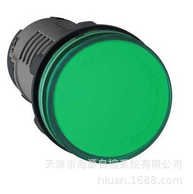 施耐德  XA2系列模塊式按鈕, 220V 交流指示燈-綠色；XA2EVM3LC