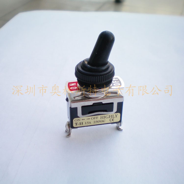 供應原裝鈕子開關 開孔12MM  二腳二檔加防水帽