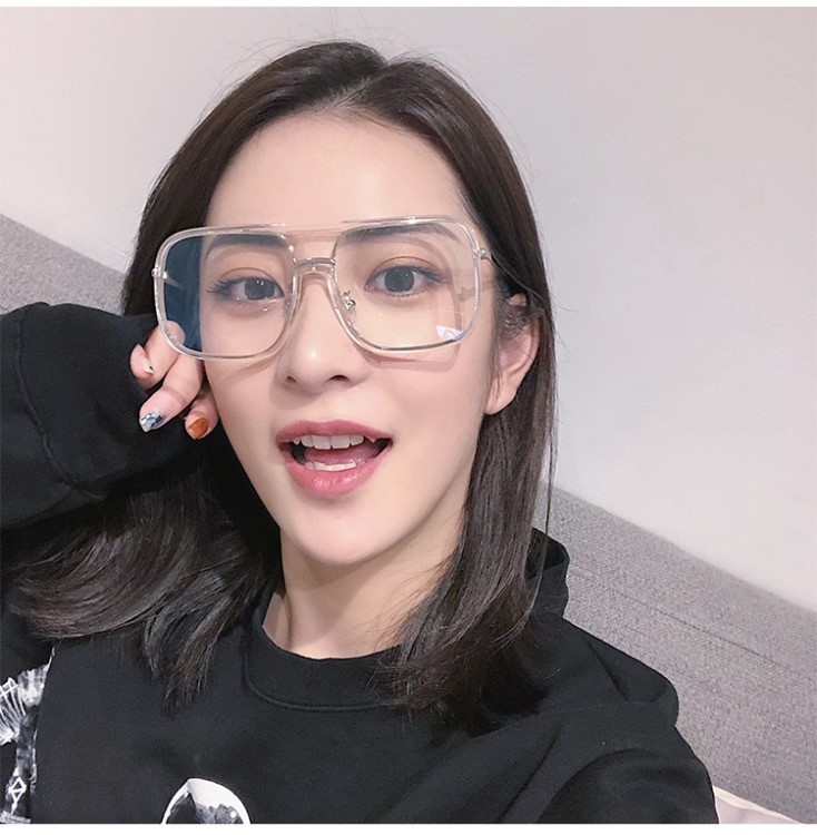 華晨宇雪梨柳雯baby同款平光近視女素顏百搭裝飾鏡可配眼鏡墨鏡