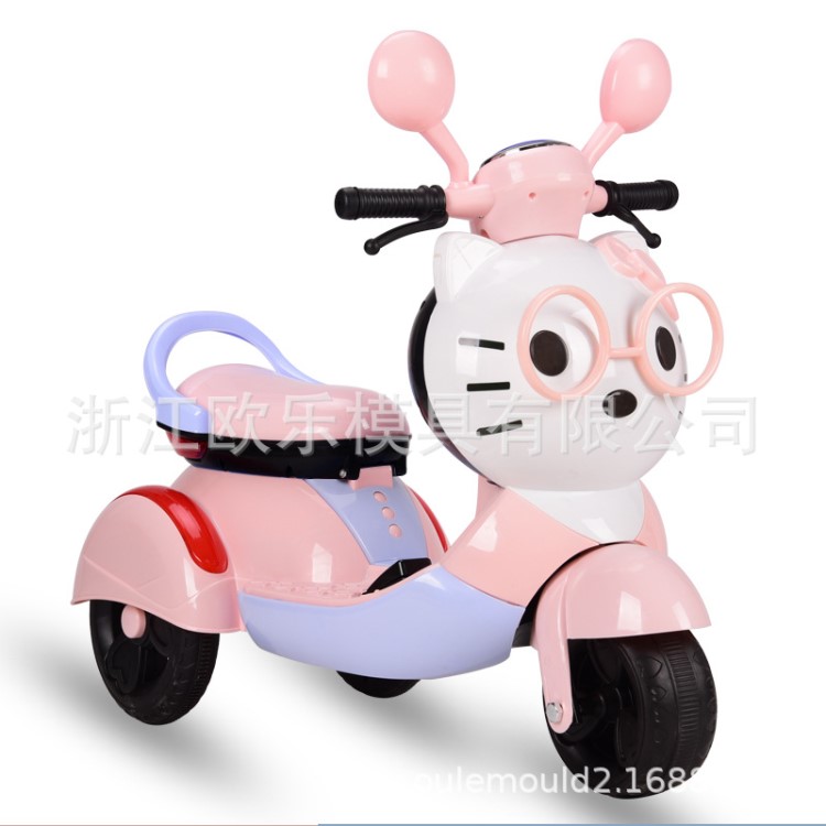 開模設計兒童電動摩托車 小孩子三輪玩具車模具注塑加工 童車開發