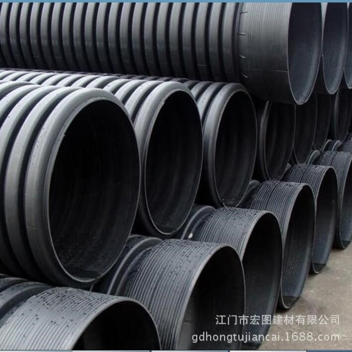 hdpe雙壁波紋管pe波紋管hdpe排污管大口徑市政工程無毒環保hdpe管