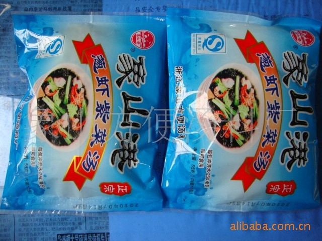 廠家 象山特產(chǎn)/象山港/蔥蝦紫菜湯內(nèi)含10包