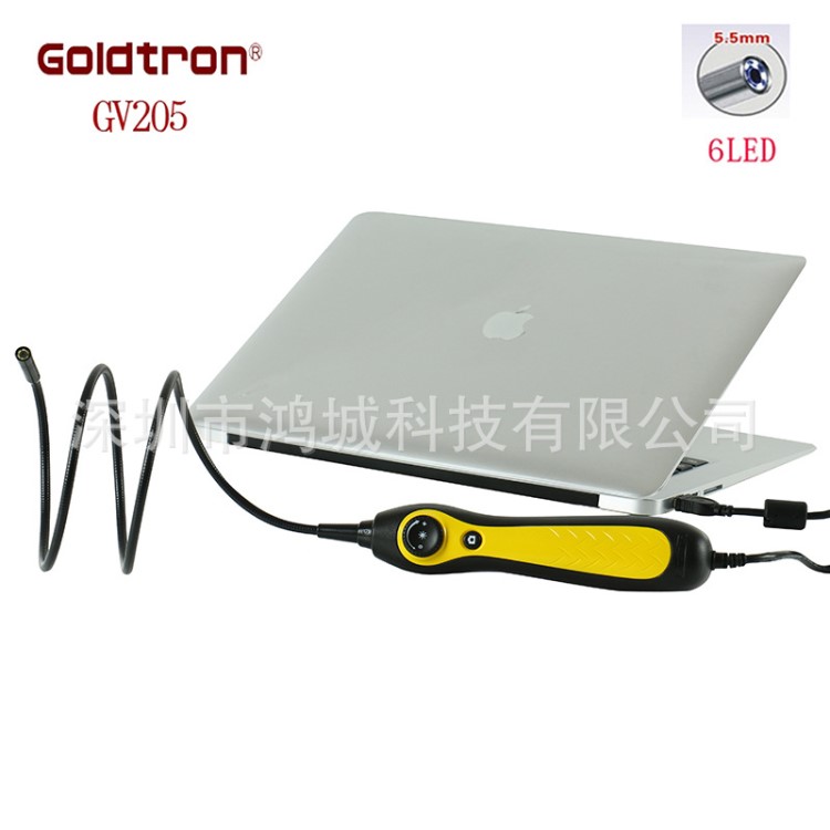 GOLDTRON/鸿城GV205USB高清工业内窥镜汽车管道无损检测仪器设备