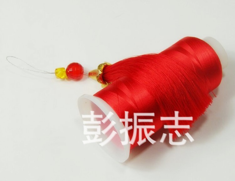 批發(fā)冰絲流蘇穗子中國(guó)結(jié)車(chē)掛穗子專用線 人造絲 120D/2