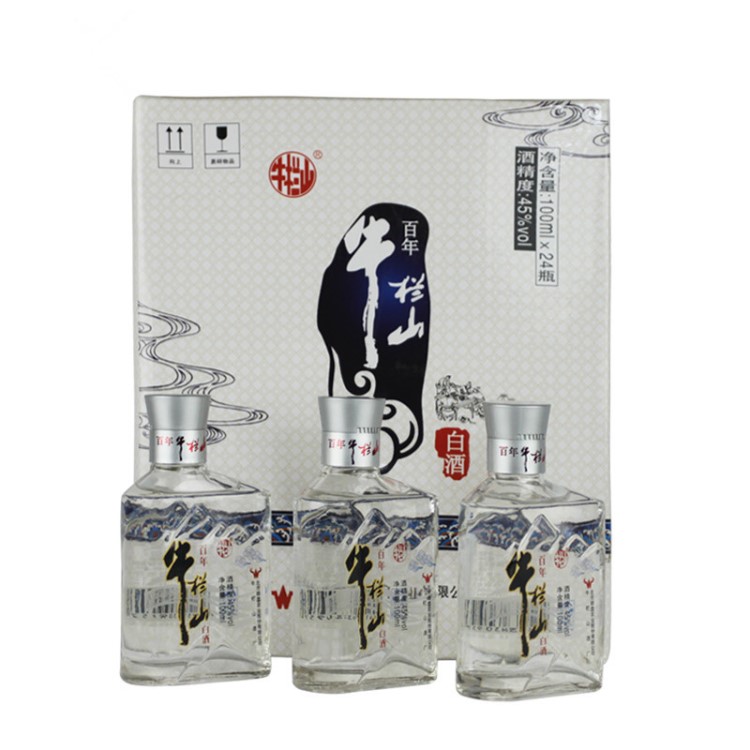 百年 牛欄山 二鍋頭 寶貝兒 白酒 45度 濃香型 中度 100ml*24瓶