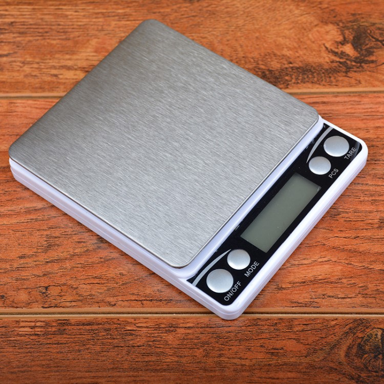 2000多功能電子秤 廚房秤稱 超天平秤珠寶秤 食物臺秤2KG英文