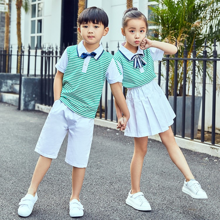 校服套裝小學校夏季短袖幼兒園園服老師高中班服運動會開幕式服裝