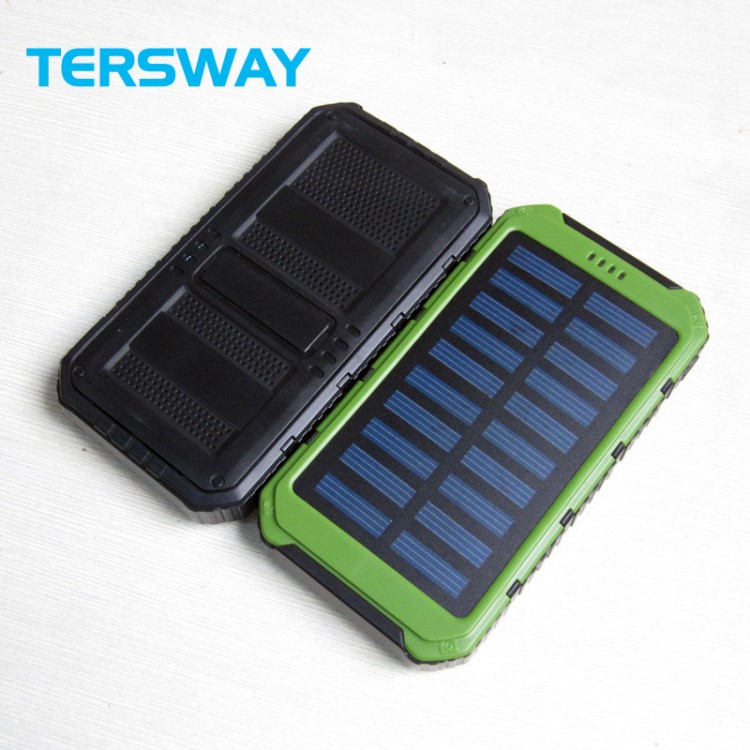 廠家批發便攜太陽能移動電源8000mAh 戶外旅行太陽能充電寶logo