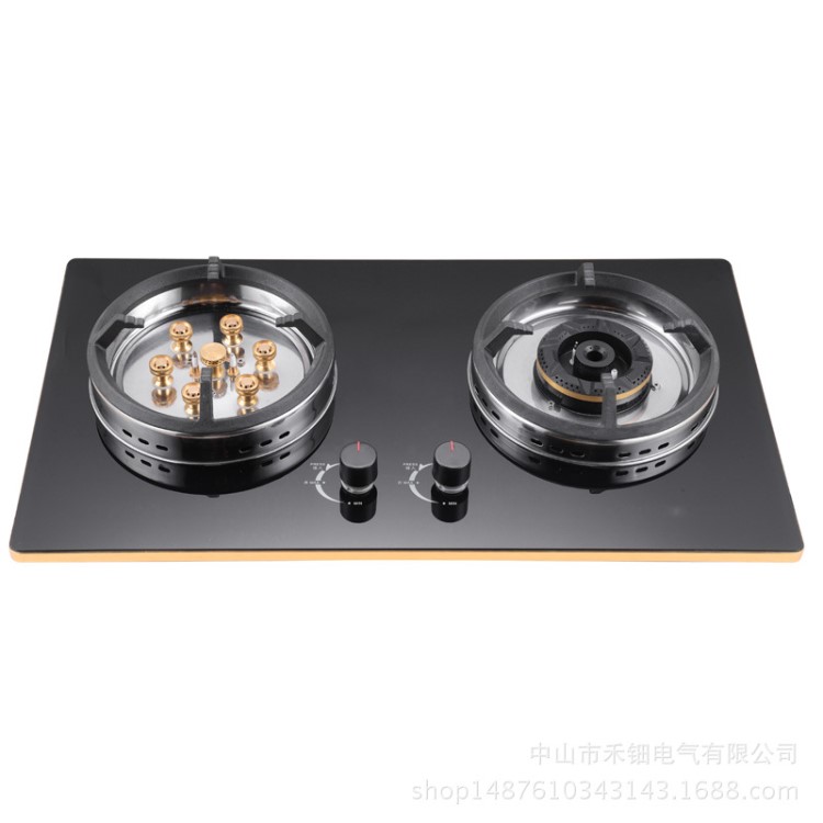 燃?xì)庠钇邩岠x鴦猛火雙灶熱電偶熄保 臺(tái)嵌兩用天然氣灶煤氣灶