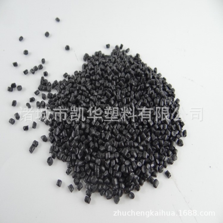 廠家生產黑色pe塑料管材再生顆粒原料 電纜PE再生料 管道回料顆粒