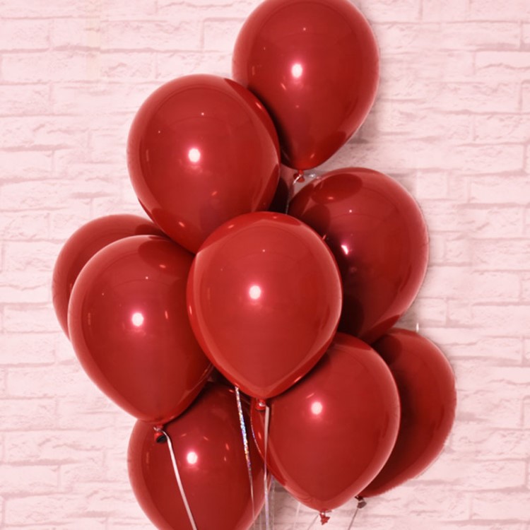 结婚用品宝石红气球气球串红色双层气球装饰喜庆婚房装饰