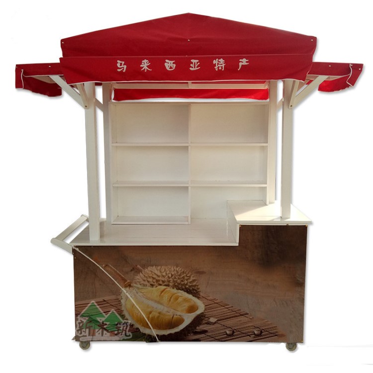 特色小吃車定制 街邊售貨車戶外移動式美食餐車休閑防腐木販賣車