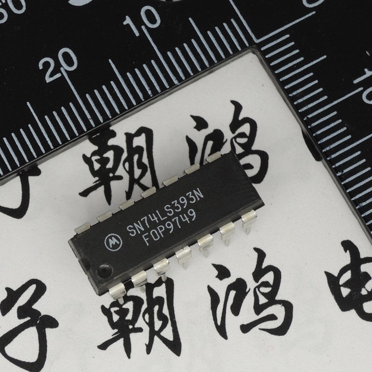 直插 74LS393 SN74LS393N DIP14 二進制計數器 全新原裝MOT