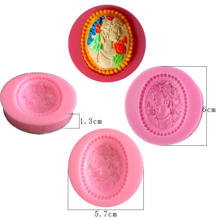 硅膠樹脂人頭像模具 翻糖蛋糕珠子巧克力模手工皂模烘焙模具