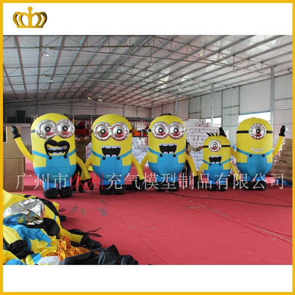 充氣小黃人 充氣人偶 充氣 固定 行走 卡通 模型 戶外廣告 充氣人