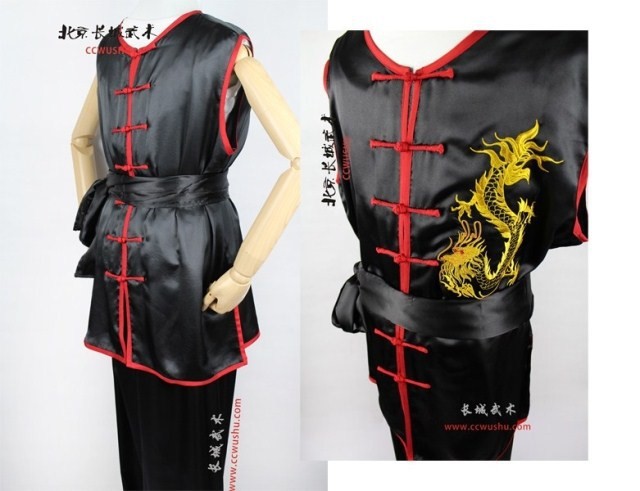 繡龍?zhí)珮O服刺繡練功服繡龍南拳服武術(shù)服裝表演演出服武術(shù)服