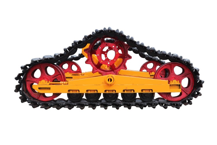 厂家直销履带驱动轮三角履带轮雪地履带轮收割机履带总成