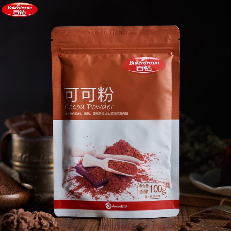 百钻 可可粉 100g 巧克力粉 做提拉米苏脏脏包装饰材料烘焙原料