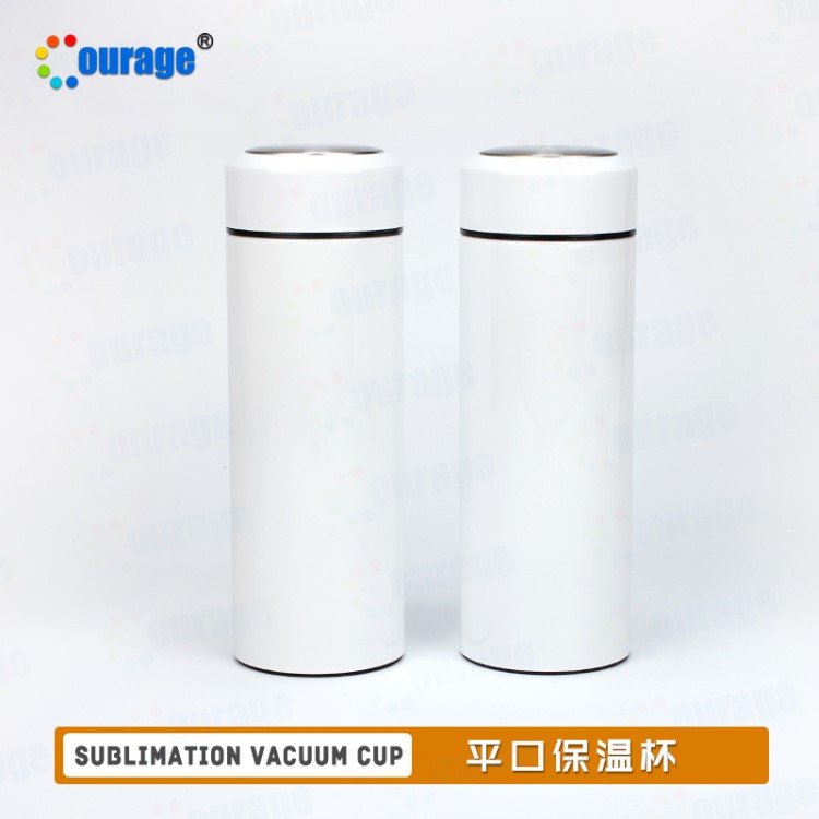 平口型熱轉印保溫杯運動水壺空白涂層保溫登山壺保溫水壺杯子批發(fā)