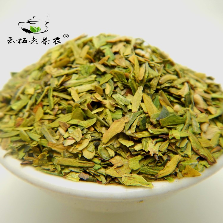 云棲老茶農(nóng) 杭州西湖區(qū)發(fā)貨龍井茶小碎片 茶葉心  龍井茶片 綠茶