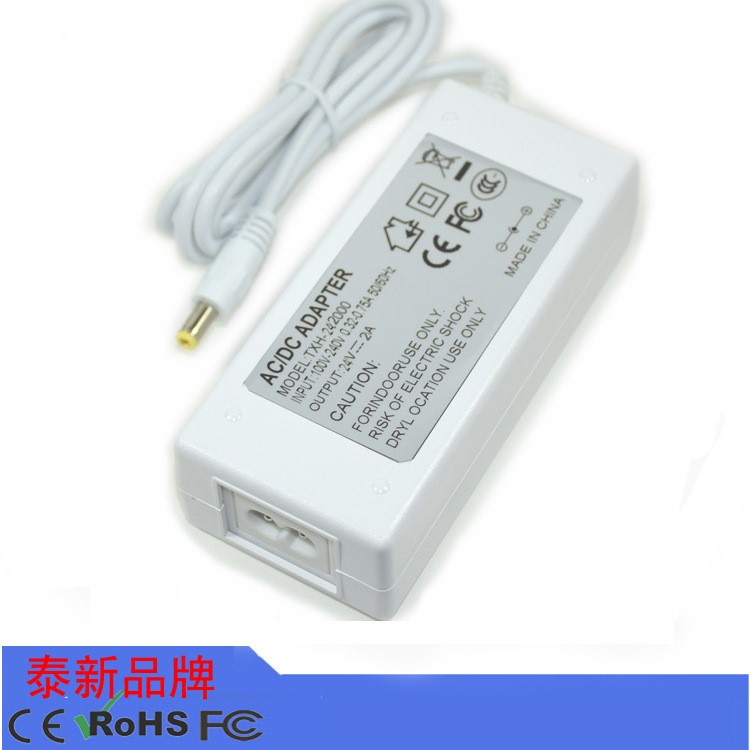 廠家供應24v2a監控電源 LED燈帶36V電源適配器液晶機箱電源適配器