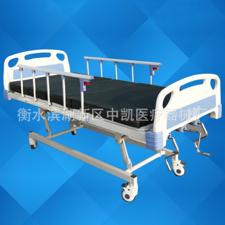 中凱手動(dòng)護(hù)理床家用多功能三搖翻身醫(yī)用病床廠家直銷癱瘓病人老人