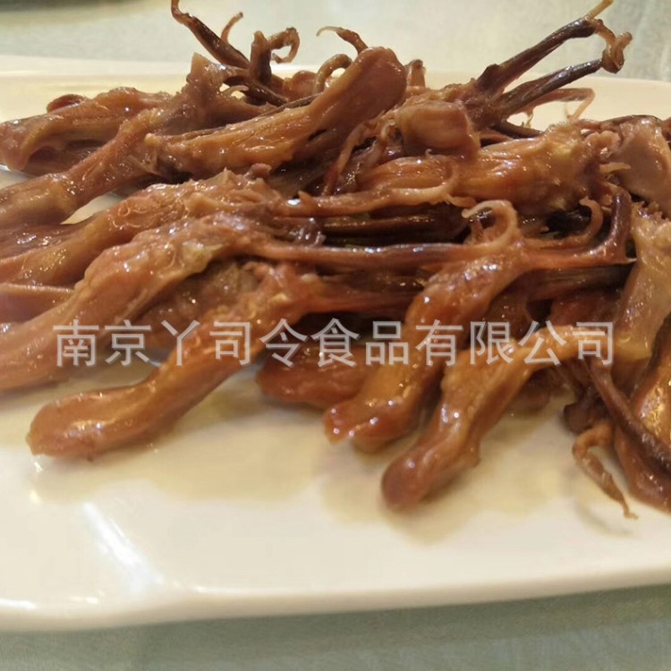 温州腊鸭舌杭州酱鸭舌原味本色腊鸭舌丫司令厂家冻品半成品熟食批