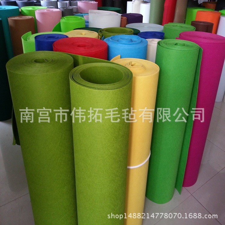 【廠家訂做】阻燃白色無紡布 大化針刺無紡毛氈 定制各種顏色