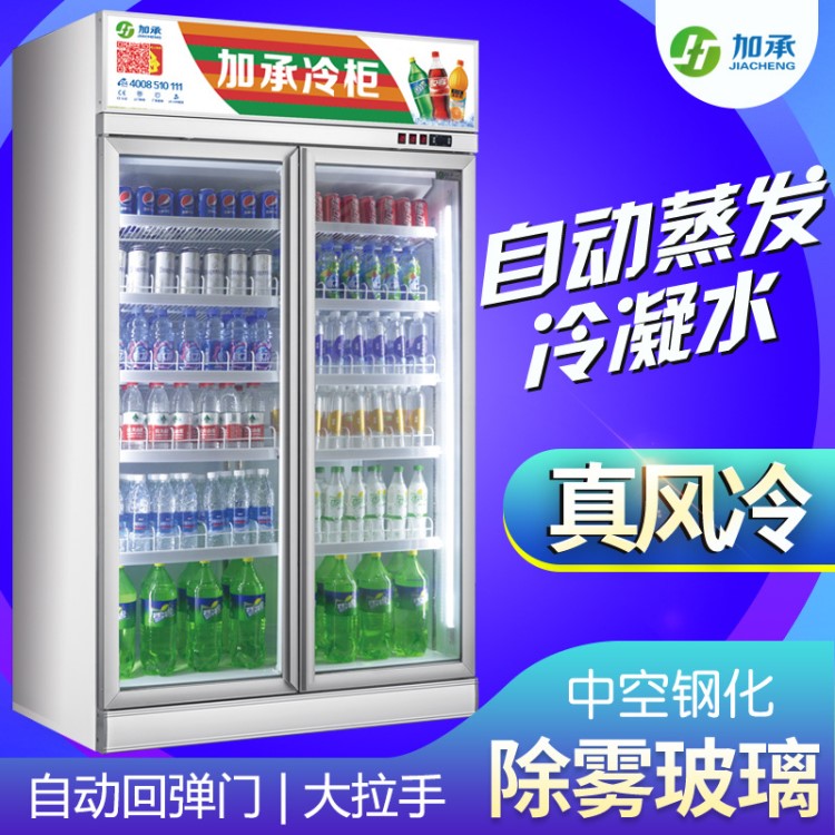 防霧玻璃冷藏展示柜商用冰柜飲料啤酒保鮮柜超市制冷設(shè)備冰箱冷柜