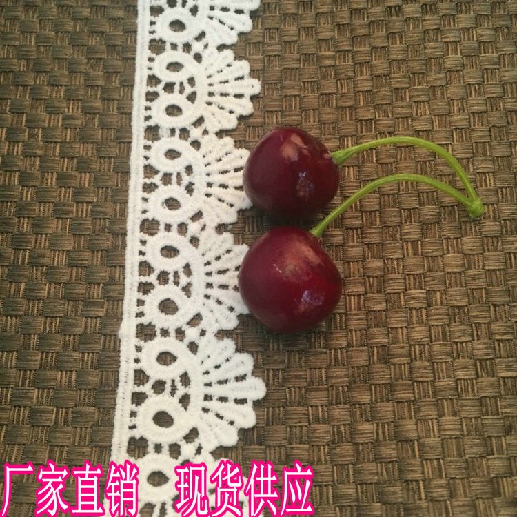 廠家現(xiàn)貨供應水溶刺繡蕾絲滌光條碼花邊DIY服裝配件輔料