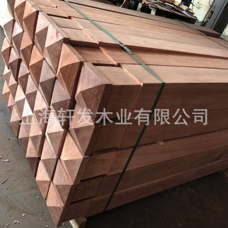 防腐木柳桉木板材 柳桉木扶立柱 戶外實木扶手紅柳桉木方廠家批發
