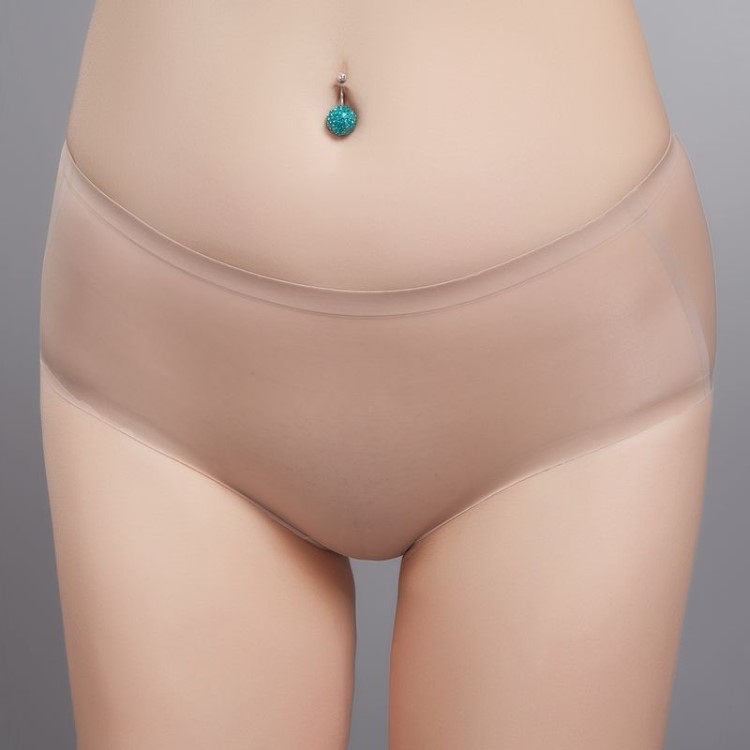 一片式無痕女士內(nèi)褲性感超薄舒適提臀中腰三角褲