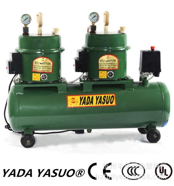 微型可移動節(jié)能環(huán)保靜音空壓機氣泵牙科醫(yī)用/噴漆充氣 雙頭定制型