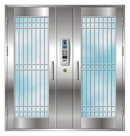 不锈钢小区单元门楼宇对讲门进户子母门工程非标门厂家直销