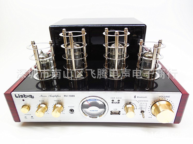 Sunbuck RV-1080無(wú)線藍(lán)牙HIFI膽機(jī)款功放機(jī) 發(fā)燒電子管USB功放